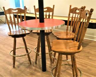 4 Vintage Bar Stools