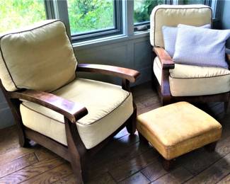 Vintage Eddie Bauer Mission Style Armchair