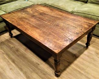 Crate and Barrel Plantation Solid Wood Coffee Table 36"/58"/20"