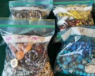 Bags full of jewelry