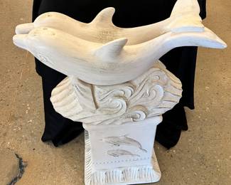 Large porpoises sculpture