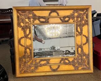 Large framed mirror