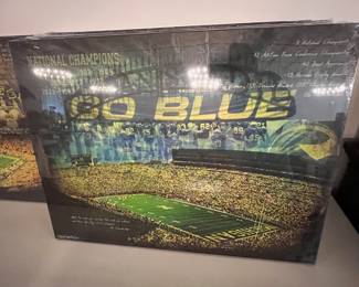 Michigan print on canvas