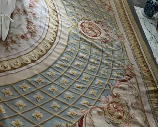 11 feet 8 1/2“ x 15‘. Needle point.