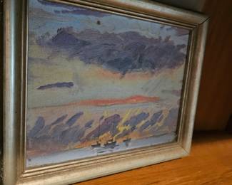 Framed Oil Based Painting by James E Hughes