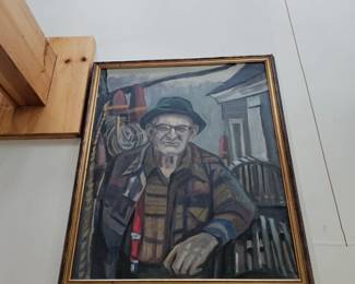 Nautical Themed Oil Painting by James E Hughes