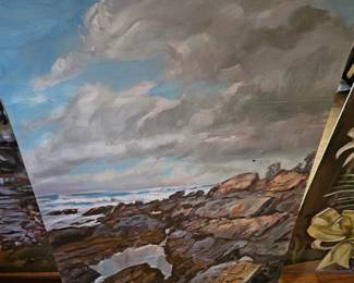 Nautical Themed Oil Painting by James E HughesOil Based Painting by James E Hughes