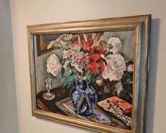 Framed Oil Painting by James E Hughes