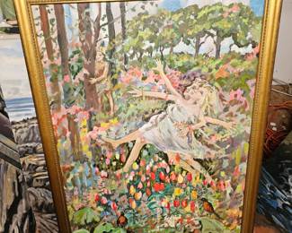 Framed Oil Based Painting by James E Hughes