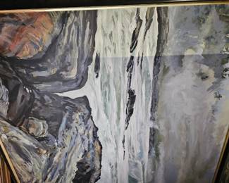 Framed Oil Painting by James E Hughes
