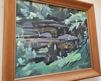 Framed Oil Based Painting by James E Hughes