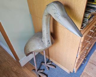 Wood Bird Statue