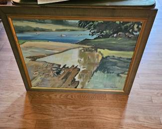 Framed Oil Based Painting by James E Hughes