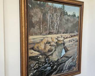 Framed Oil Based Painting by James E Hughes