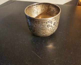 Etched Metal Bowl