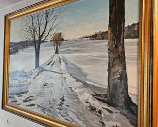 Framed Oil Based Painting by James E Hughes