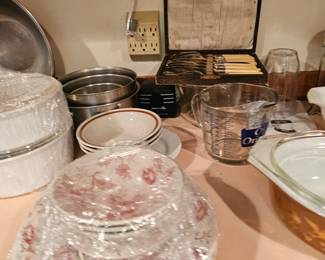 China Set, Glass Measuring Cup, Utensils, Mixing Bowls