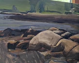 Nautical Themed Oil Painting by James E Hughes