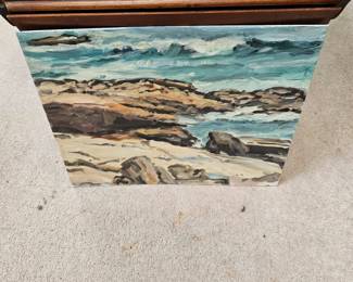 Nautical Themed Oil Painting by James E Hughes