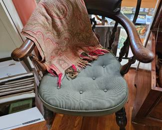 Wooden Chair, Blanket