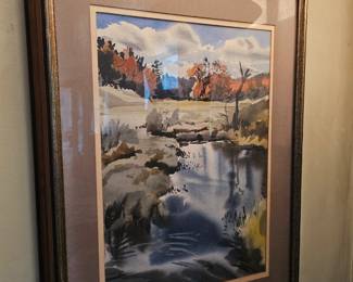 Framed Oil Based Painting by James E Hughes