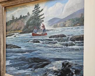 Framed Oil Based Painting by James E Hughes