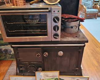 Electric Toaster Oven, Pots, Oil Paintings by James E Hughes