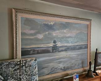 Framed Oil Based Painting by James E Hughes