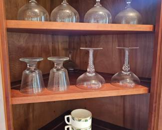 Glasses, Stemware, Tea Cups, Creamer