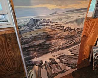 Nautical Themed Oil Painting by James E Hughes