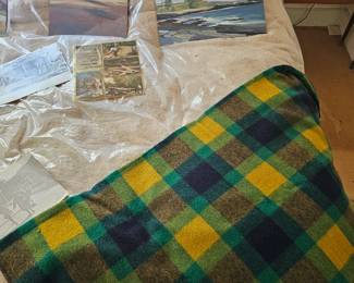 Oil Based Painting by James E Hughes, Blanket