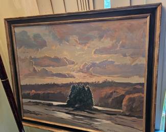 Framed Oil Based Painting by James E Hughes