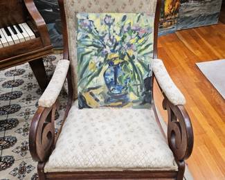Oil Painting by James E Hughes, Chair
