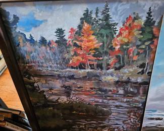 Framed Oil Based Painting by James E Hughes