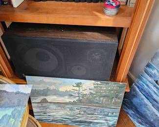 Nautical Themed Oil Painting by James E Hughes, Speakers