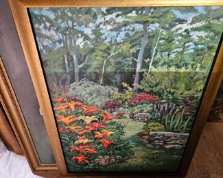 Framed Oil Painting by James E Hughes