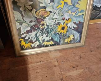 Framed Oil Painting by James E Hughes