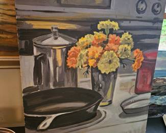 Oil Based Painting by James E Hughes