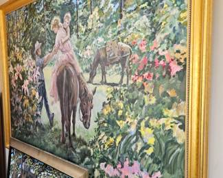 Framed Oil Based Painting by James E Hughes