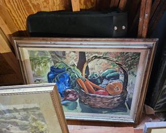 Framed Oil Painting by James E Hughes