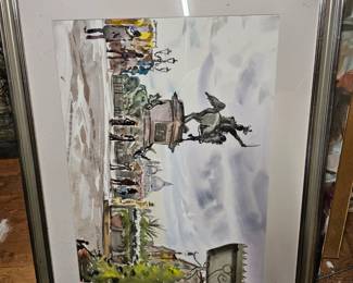 Framed Oil Based Painting by James E Hughes