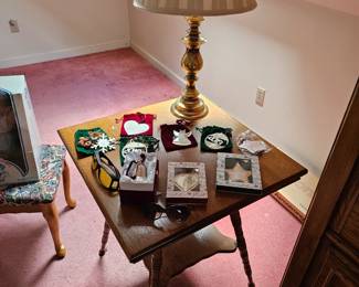 Table Lamp, End Table, Ornaments