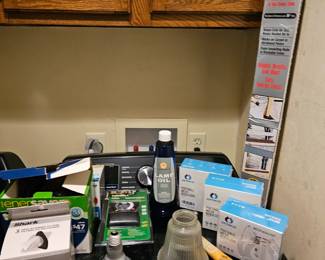 Light Bulbs, Cleaning Supplies