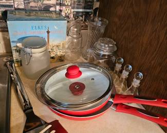 Pots,Pans, Vase, Spatula, Glass Bottles