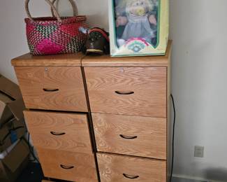 File Cabinets, Cabbage Patch Doll, Wicker Basket