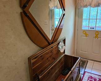 Hanging Mirror, Cedar Chest