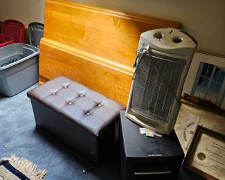 Electric Heaters, Padded Storage Box/Bench