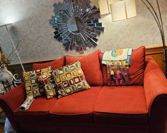 Sofa, Throw Pillows, Oriental Rug