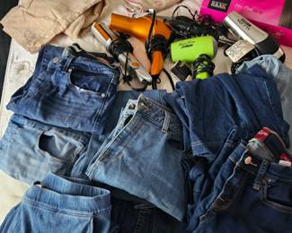 Clothing, Jeans, Hair Dryer