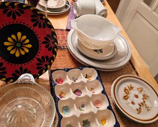 China Plates, Spoon Rests, Sugar Bowls
